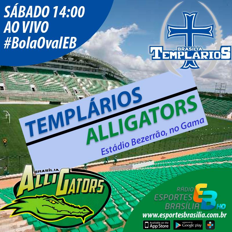 espbrasilia's tweet photo. No sábado às 14h tem #BolaOvalEB. Acompanhe no  http://t.co/GAucM82hC7 e apps: @AlligatorsFA x @bsbtemplarios http://t.co/5d371cDdrG
