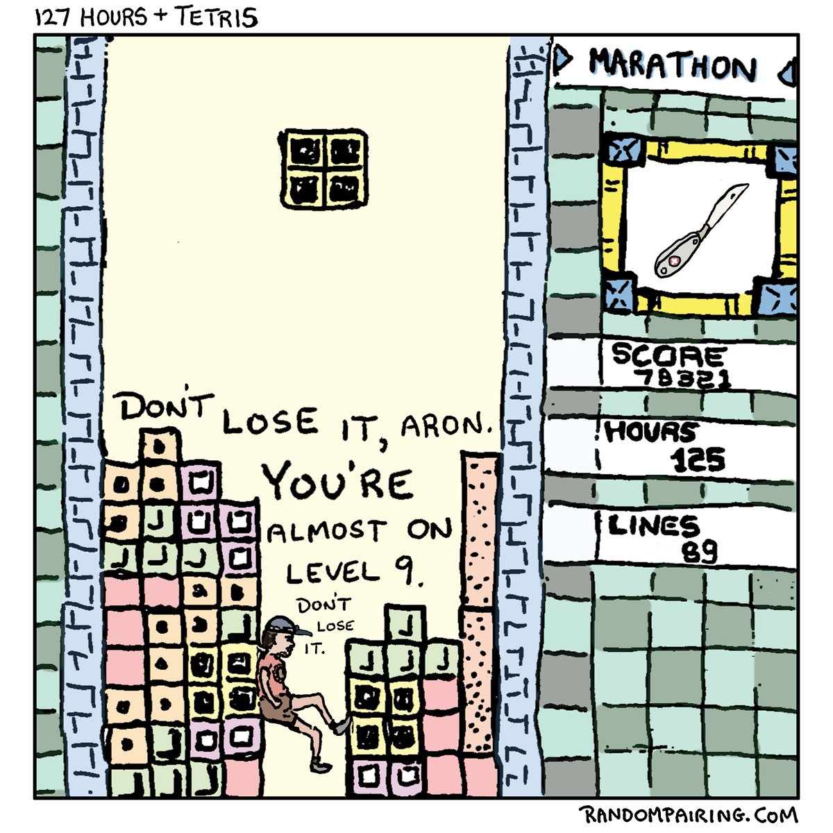 RPairing's tweet image. I mashed up Tetris and 127 Hours @JamesFrancoTV