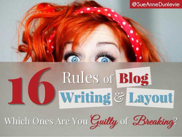 BlogPhotoTv's tweet image. 16 Rules For Blog Writing And Layout #bloglayout #blogwriting hanna.tips/1PjpMpT via @SueAnneDunlevie
