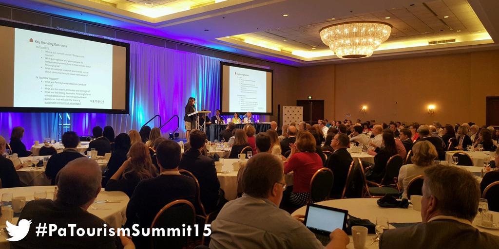 A great update from the Pennsylvania Tourism Partnership over lunch at the #PaTourismSummit15!