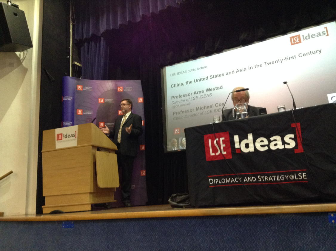 Listening to the great @OAWestad talking about #US #China #Asia in 21c @lseideas http://t.co/SOtWdhxHTN