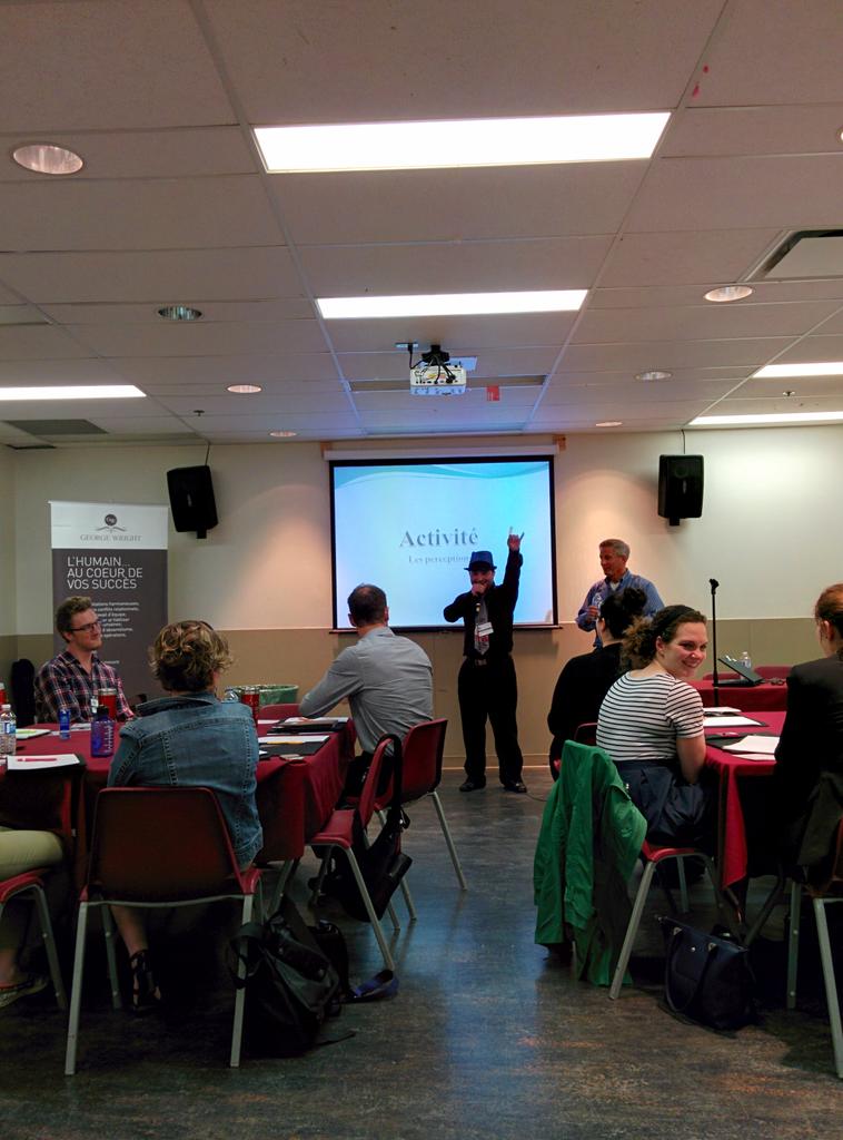 guibergeron's tweet photo. L'importance des perceptions avec @georgewright55. #Colloque2015 http://t.co/Przn3Yxpmk