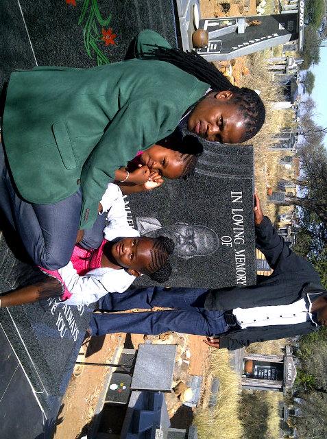 My brada s Tomstone!!!!!! My sister in law I salute you