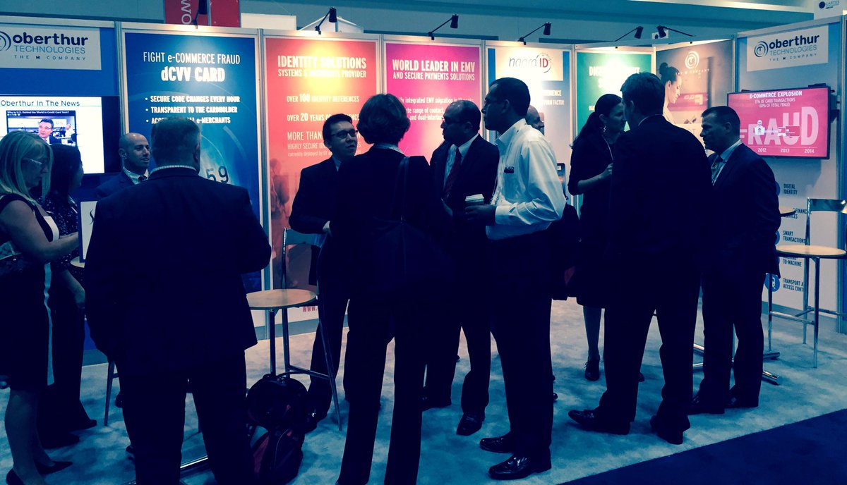 IDEMIA_IST's tweet photo. Visit @OT_TheMcompany, booth 401 at #cartesusa for latest technology in #EMV, #dCVV and other #fraud preventive tech. http://t.co/Q434Y9y1OC