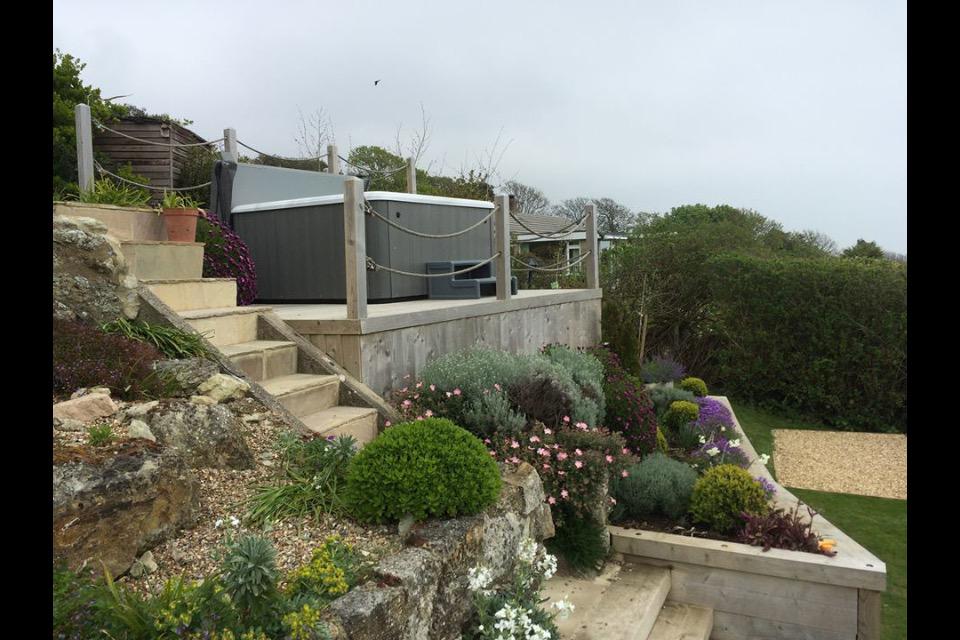Turn your own #IOW back garden into a holiday destination #landscaping <a href="/ArcticSpasUK/">Arctic Spas UK</a>