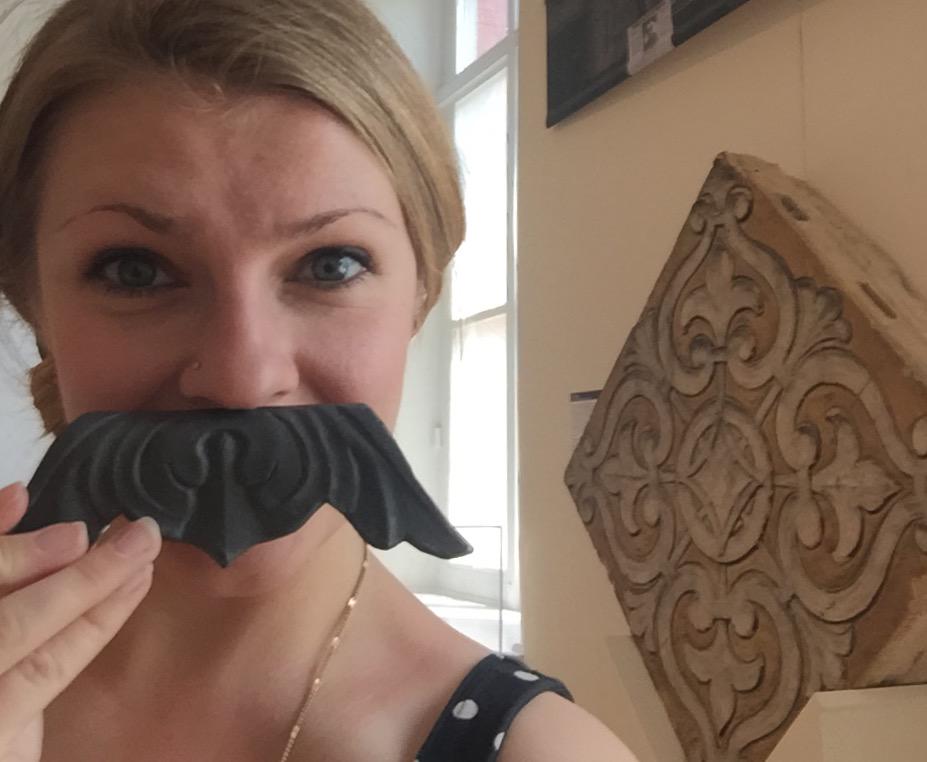 Got my #plastermustache on <a href="/buildingmuseum/">National Building Museum</a>! Archi-nerd!