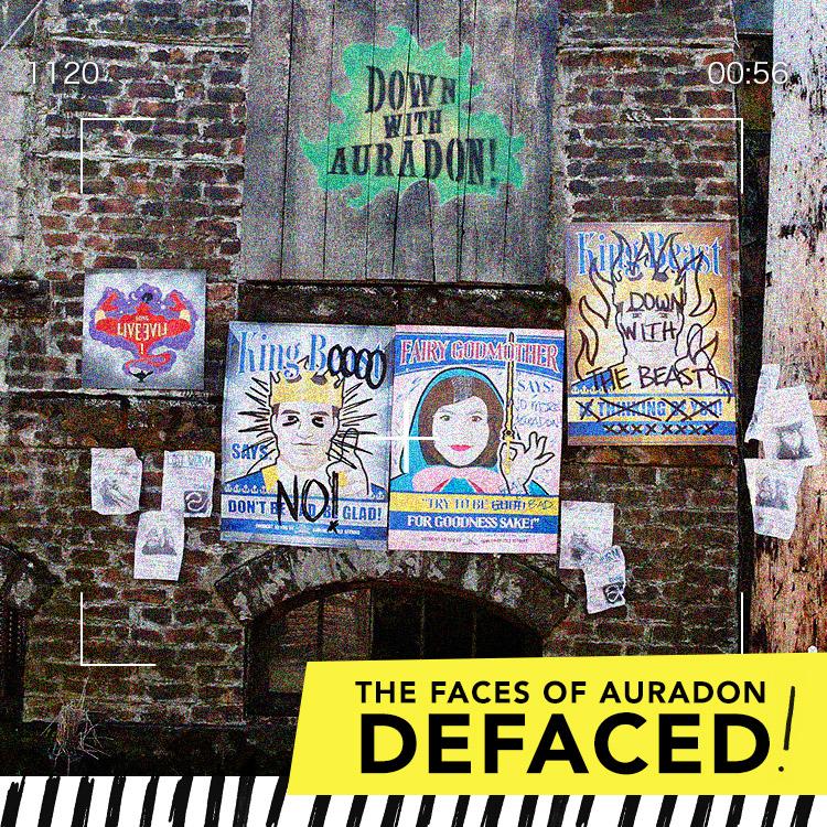 It’s been 20 years. We sent a drone to Isle of the Lost! First find: the king’s posters royally messed up. #Auradrone