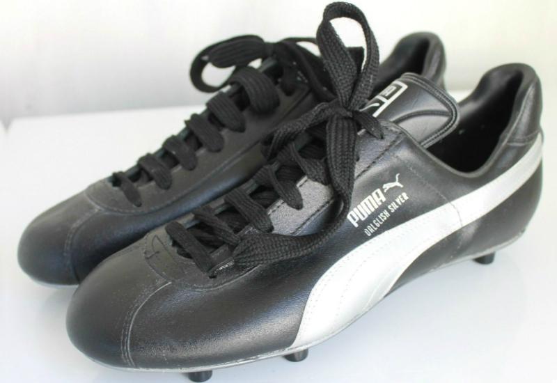 silver puma football boots
