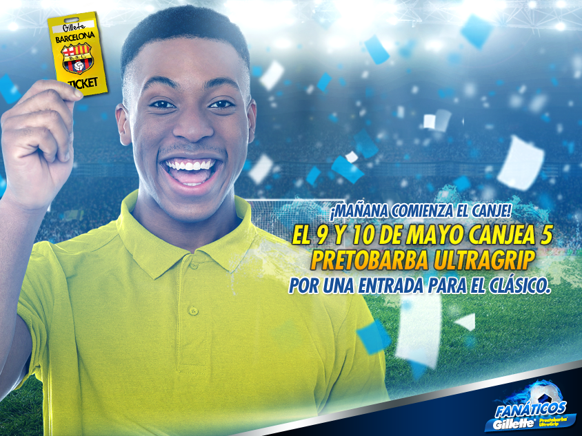 fangillette's tweet photo. #FanGillette, acércate a Sucre 609-611, Guayaquil. Mañana de 10 a 17 hs. y el 10/5 hasta 1 hora antes del partido. http://t.co/nXzHgw3xb5
