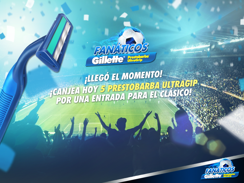 fangillette's tweet photo. #FanGillette, ¡canjea HOY 5 Prestobarba Ultragrip por una entrada para el clásico! Más en: http://t.co/E9ThFzoiEL http://t.co/i8enCEAREZ