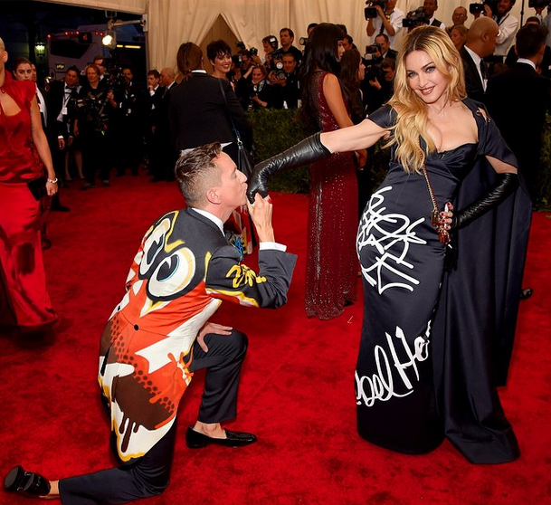 .<a href="/Madonna/">Madonna</a> being a #RebelHeart on the #MetGala red carpet with <a href="/ITSJEREMYSCOTT/">JEREMY SCOTT</a> in <a href="/Moschino/">Moschino</a> ! #Madonna