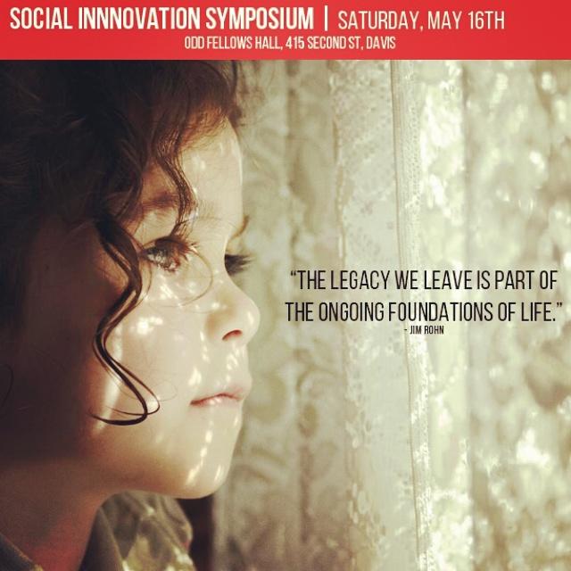billhabicht's tweet photo. Social Innovation Symposium, 
Sat, May 16th at 9:00am
Odd Fellows Hall (415 2nd St, Davis) 
http://t.co/36jtlcE8V5 http://t.co/eMCpfgI3du