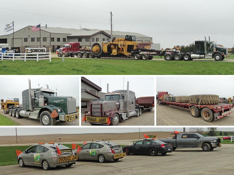 JJScheckel's tweet photo. How many vehicles does it take to move a CAT #777D? ...
8 just to leave our lot. #wideload #oversizeload #heavyhaul http://t.co/WxxXRyo6ET
