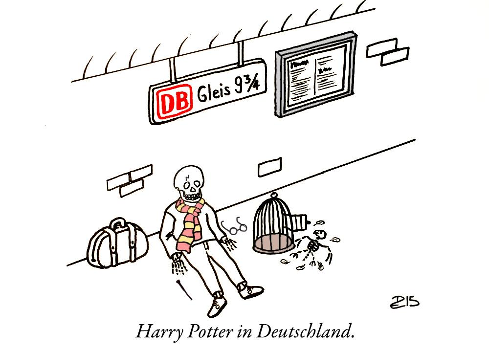 Harry Potter in Deutschland #Bahnstreik #gdlstreik