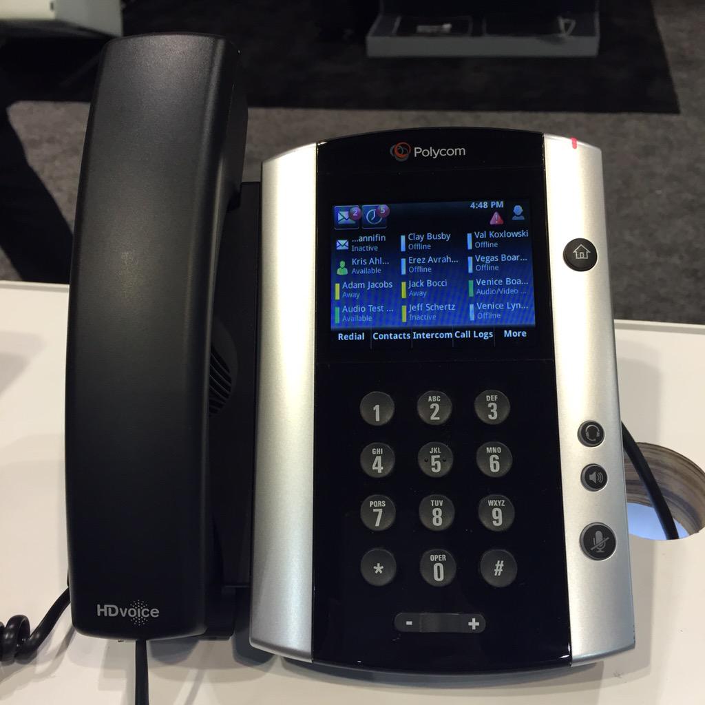 PolyCompany's tweet photo. Have you seen our phone line-up at #MSIgnite? Here's a sampling. Stop by booth 402 for more! #Lync #VVX http://t.co/TmL3JFns59