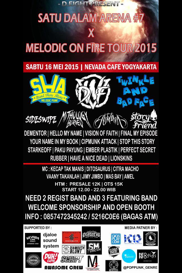 DepokMusicindie's tweet image. #D'eight present Sabtu 16 mei #nevadaCafe jogja w/ @SHA_official @TABF_Official @DEADwithFALERA_