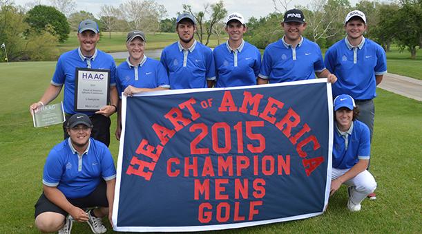 CSCWildcats's tweet photo. MGolf: Photo of your 2015 HAAC Men's Golf Champions. #Defend #impactCSC http://t.co/zAN6Y0tZOc