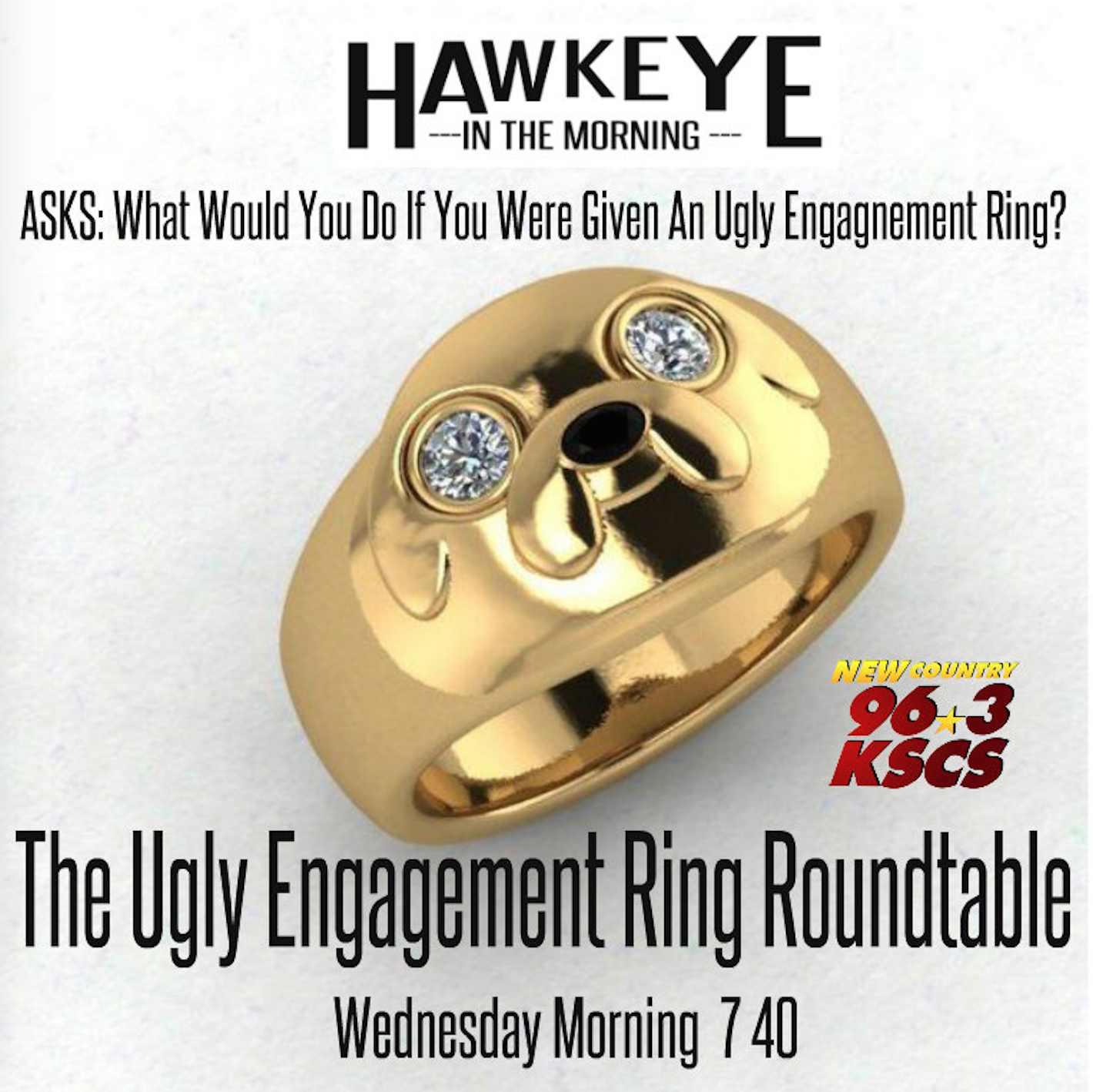 strak troon overloop Hawkeye on Twitter: "We Want To Know: You Boyfriend Gives You the World's Ugliest  Engagement Ring. What would you do? http://t.co/z03bs2VTPn" / Twitter