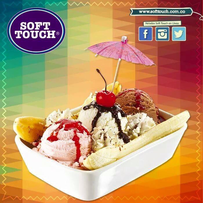 Sabroso y dulce para disfrutar de una copa #SoftTouch. #Banana