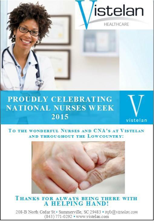 VistelanLLC's tweet photo. Happy Nurses Week! http://t.co/OQhLSLrquR
