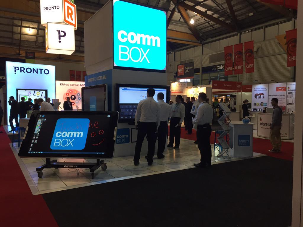 CommBox_AU's tweet image. @CeBITAus #CommBox : Heading up for day2 at CeBIT. We are all looking forward to a big day.
