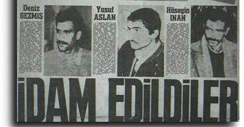 [ARŞİV] Üç Fidan Darağacına Giderken Basında Neler Yazıldı? - biamag bianet.org/biamag/siyaset…