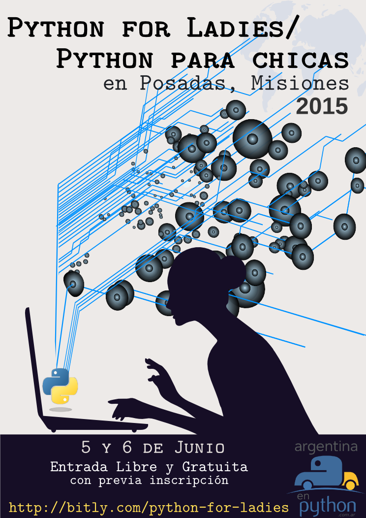 argenpython's tweet photo. 5 y 6 de Junion en #Posadas,#Misiones se realiza el curso #PythonForLadies.  ¡Inscríbete! http://t.co/jGNYjEhe4B http://t.co/o1tfbTc6Fd