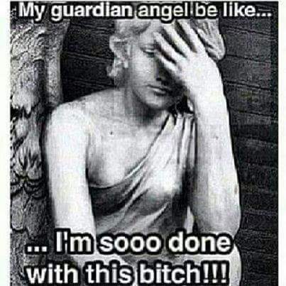 I doubt I would be lucky enough to have <a href="/FutureCastiel/">Castiel Novak</a> as my guardian angel...but I could see him doing this.