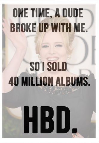 9 Birthday Cards Adele Should Totally Give To Herself  