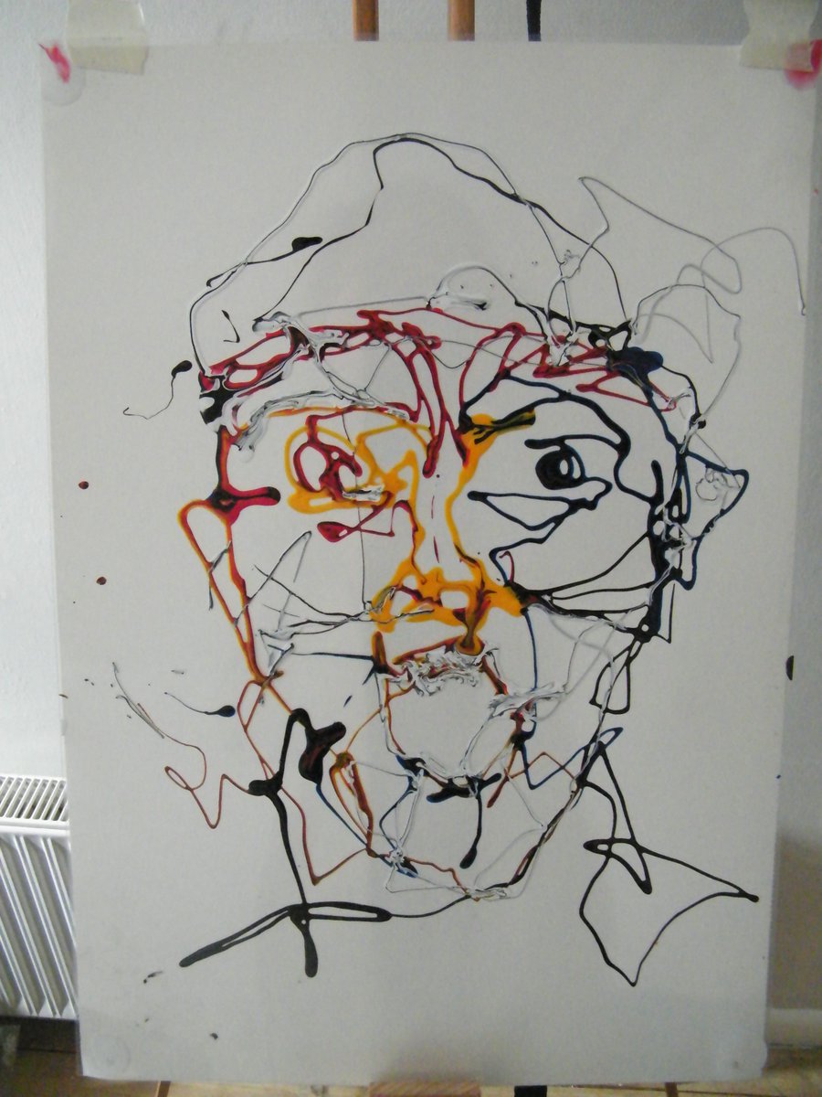 franxevans's tweet photo. A2, ceramic paint on acetate studies #portrait #contemporaryart http://t.co/XFV8u1vc1j