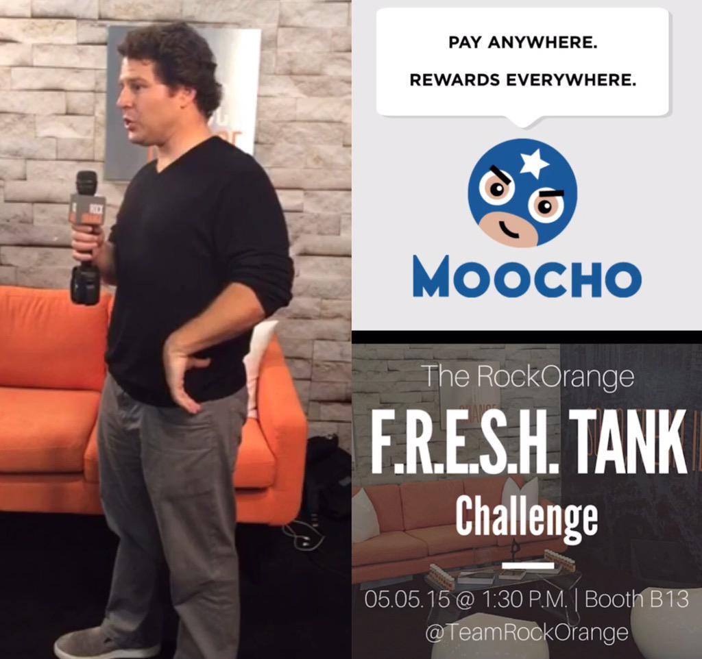 TeamRockOrange's tweet photo. Thank you to all of our #FRESHtank participants. Winner of $10k in creative+mktg is #MOOCHO! Congrats! #emerge15 http://t.co/sPEeAW0YCs
