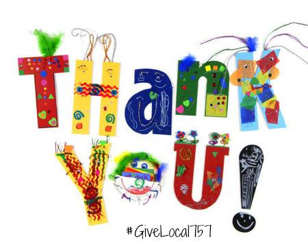 Thank you Kelleen for starting us off with your donation today!! #givelocal757 DONATE here: bit.ly/1zwyZJs