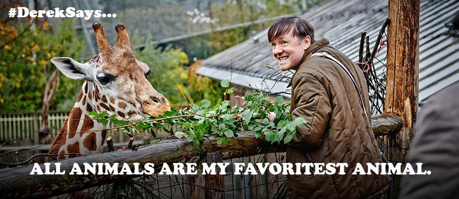 Protect_Wldlife's tweet photo. If only EVERYBODY was like Derek!! #BeKindToAnimals @rickygervais http://t.co/RI5J8Yt88P