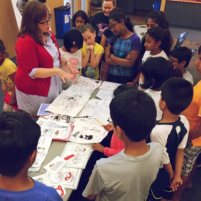 irvinglibrary's tweet photo. #KellyLight shares her #charactersketches for #louiselovesart #artworkshop #screenfreeweek… http://t.co/oMuBSSDrjZ http://t.co/NdDYVmb1FK