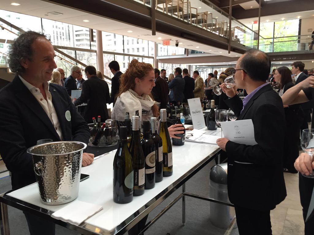 thevine_agency's tweet photo. Lucio & Eleanoro of #Mosole with great wines from Veneto for #TheVine2015 #EpicTasting this evening. http://t.co/ZPdeLyl7ts