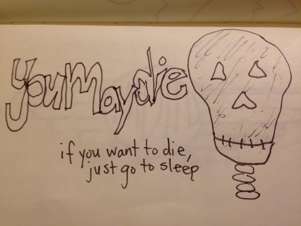 youmaydie's tweet photo. More from the diary. #ymditd #skulls http://t.co/vHVvhLUGov