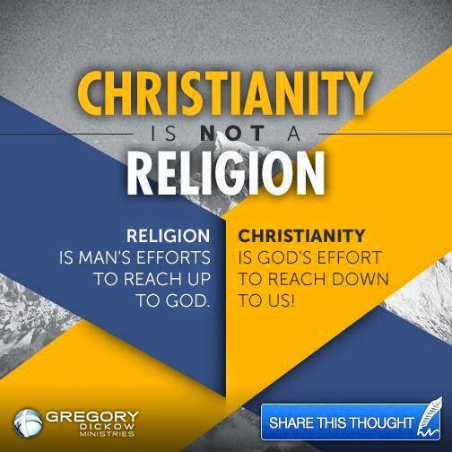 petenaotg's tweet photo. Christianity is not a religion http://t.co/G0TxesaVZG