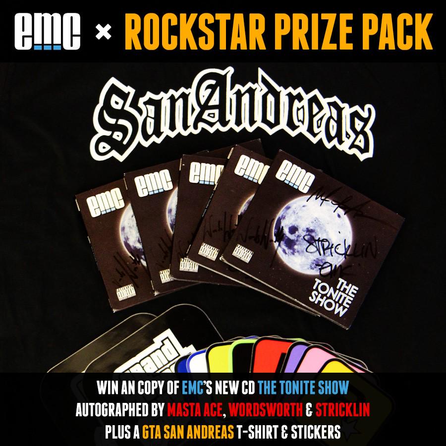 RockstarGames's tweet image. RT this for chance to win an autographed eMC The Tonite Show CD + GTA San Andreas shirt &amp;amp; more rsg.ms/704f540