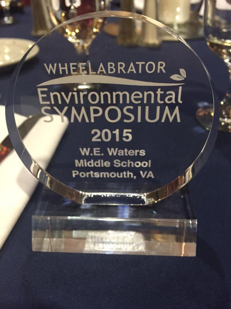 Waters4theWater's tweet photo. Our team won the award for "Outstanding Perseverance in a Problem Solving Project" Award! #WTISymp2015 @WTIEnergy http://t.co/A6FC1XcpFM