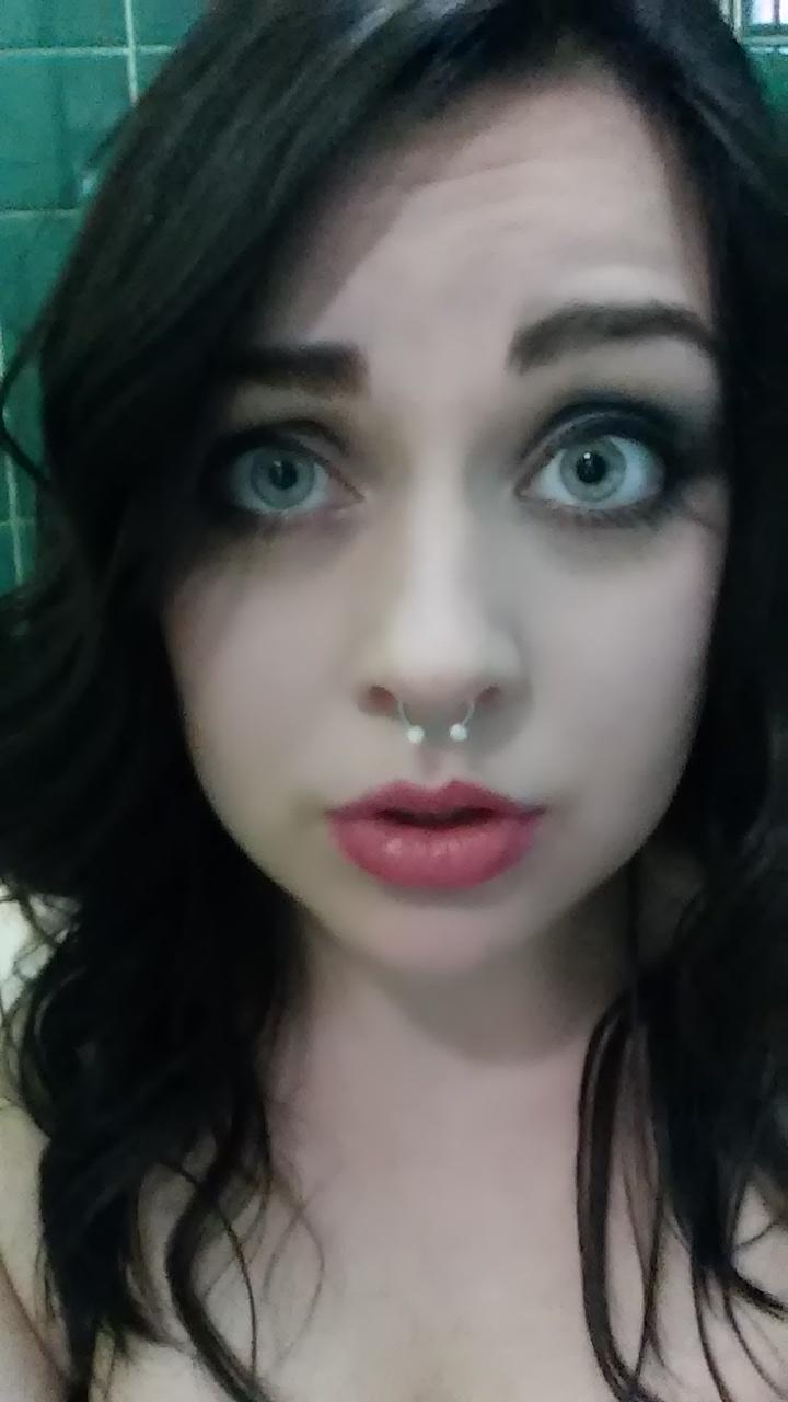 Still deciding if I want to keep my septum piercing? #pierced #septum #eyes #lips #oops @AngryMidgetFilm http://t.co/DKi38aRF8b