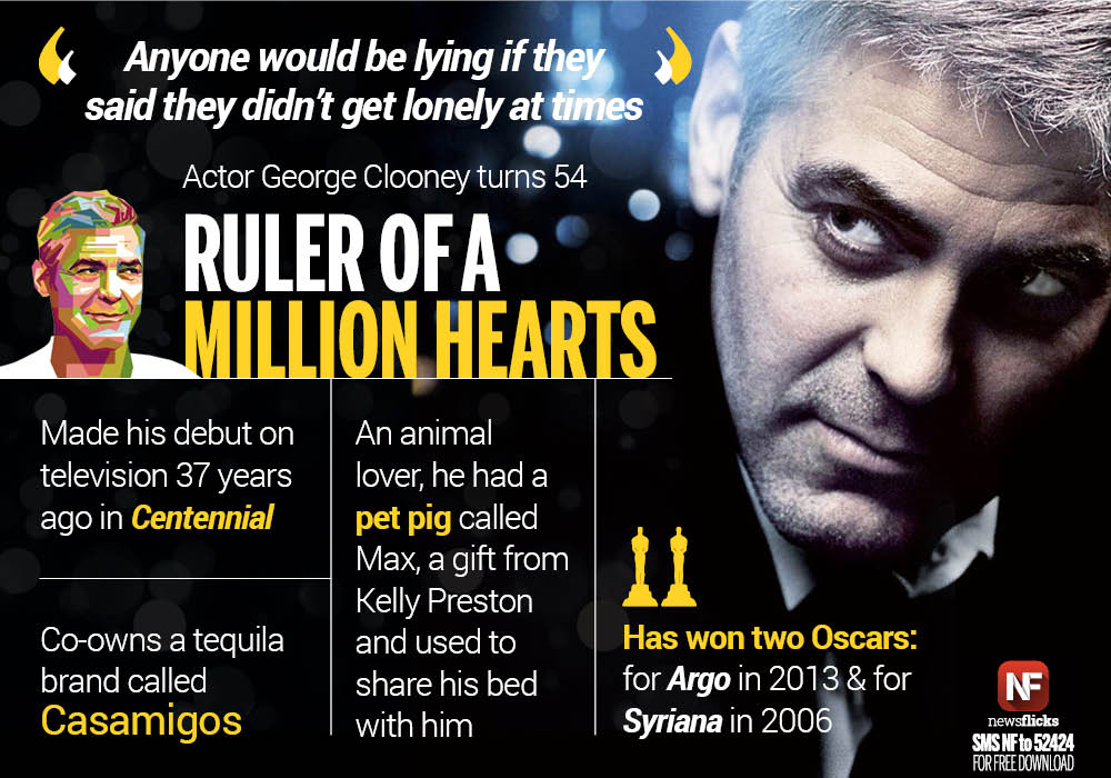 Ruler of a million hearts #GeorgeClooney turns 54