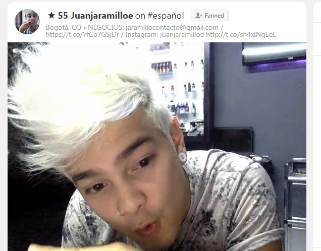 AmGn__'s tweet photo. Chaooo Juaaan #JaramilloGettingATattoo @Juanjaramilloe ♥ Te Amoo!!<3 Al fin de cuentas nunca me saludaste!! :( http://t.co/e5KwZli72c