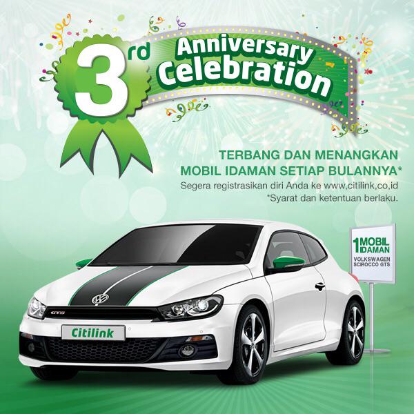 Fly with <a href="/Citilink/">Citilink Indonesia</a> &amp; drive home ur @vwid Scirocco GTS. citilink.co.id/events/details…
