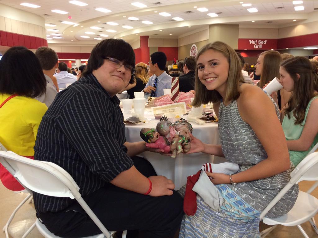 randypittenger's tweet photo. Special awards & passing of traditions is a highlight of Marching 100 Band Banquet. #M100 #spiritsocks #ILoveBelton! http://t.co/h1SJsUMwVi