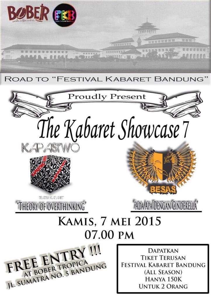 KabaretBandung's tweet photo. tiket terusan hanya ada d showcase 7 besok jgn sampe kelewat!Cm buat 20 tiket yg kehabisan ada yg reg jg 35k aja:) http://t.co/lXGKY1Gpxb