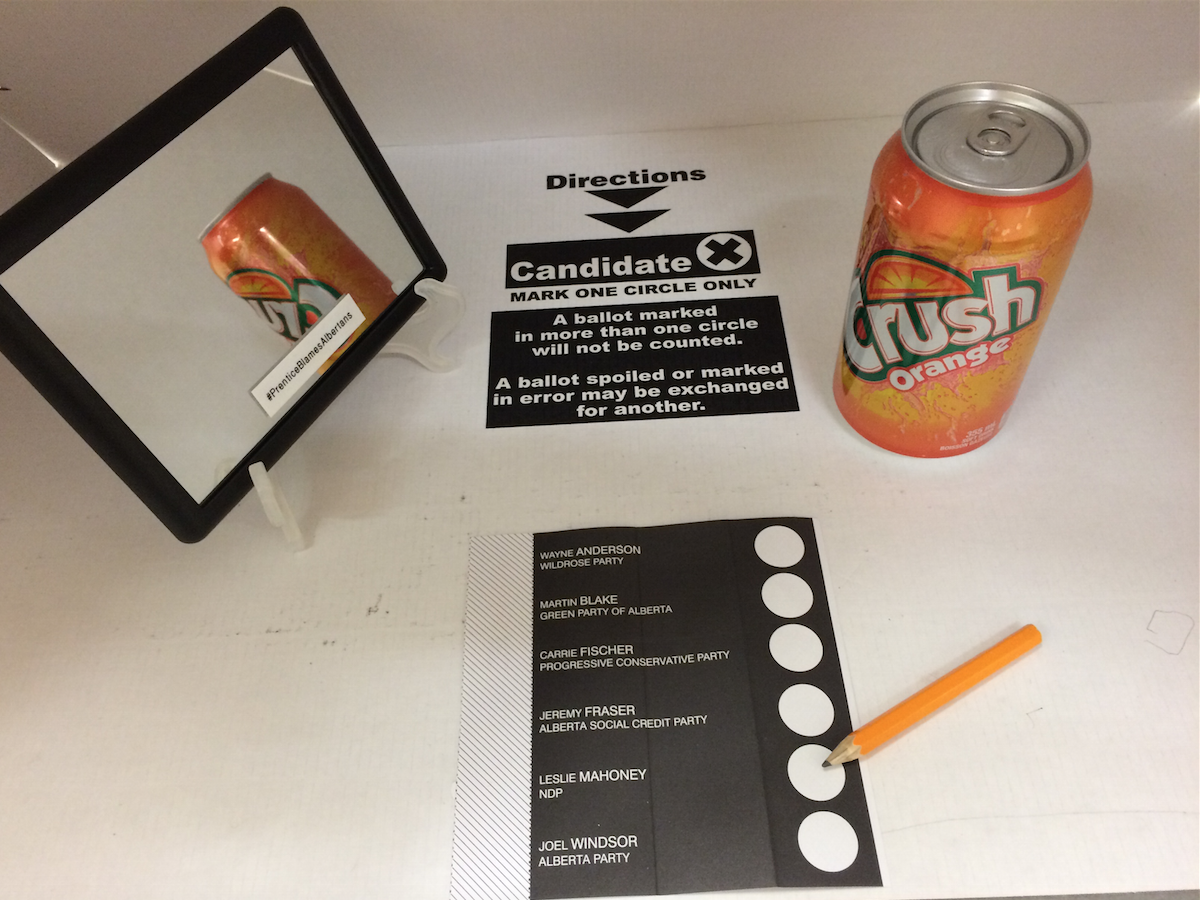 AnyoneButPC's tweet photo. I looked into the mirror today, did you? #abvote2015 #AnyoneButPC @JimPrentice @RachelNotley @Lejamhoney #OrangeCrush http://t.co/KLoXXGoqhK