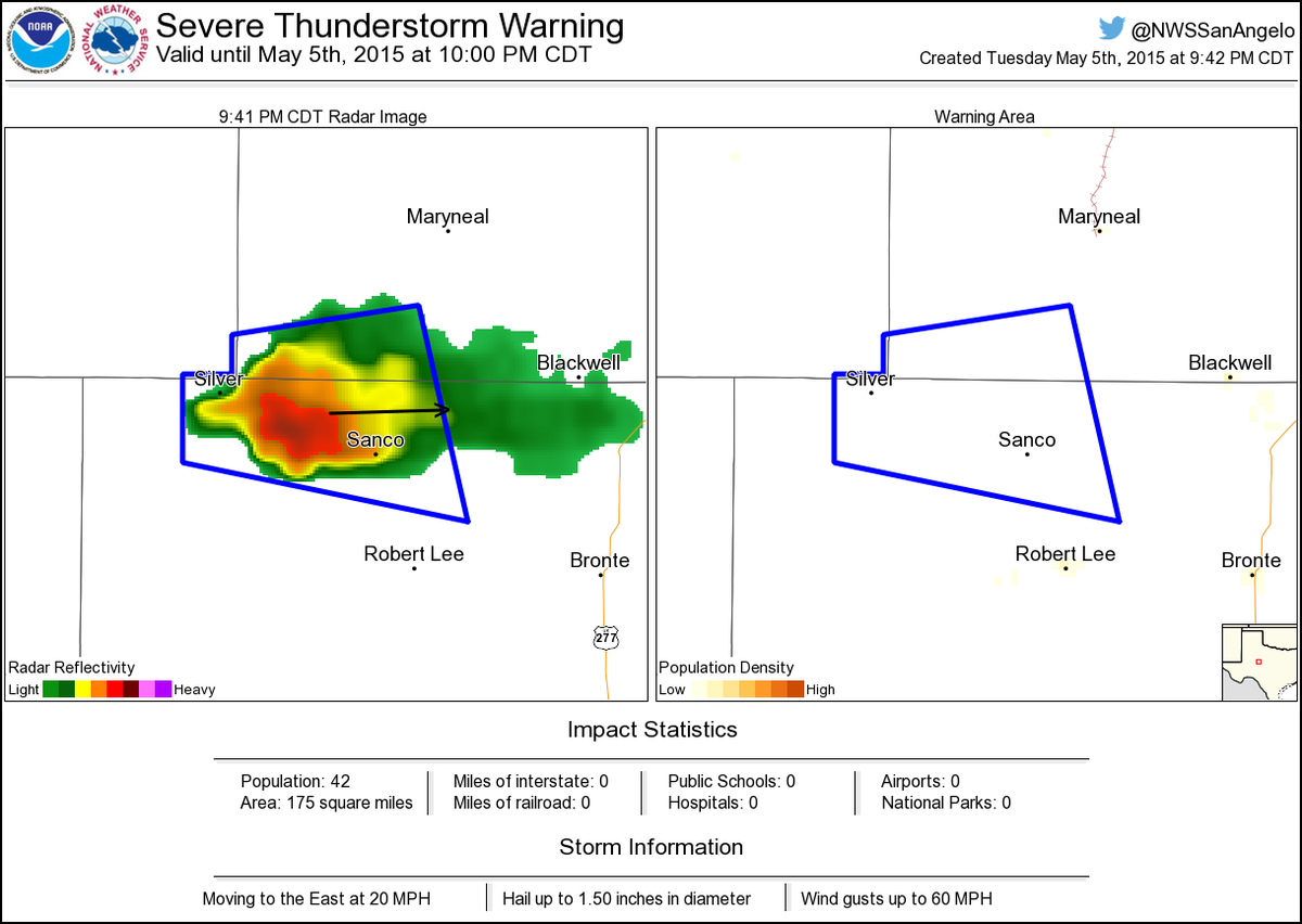 NWS Severe Tstorm tweet media