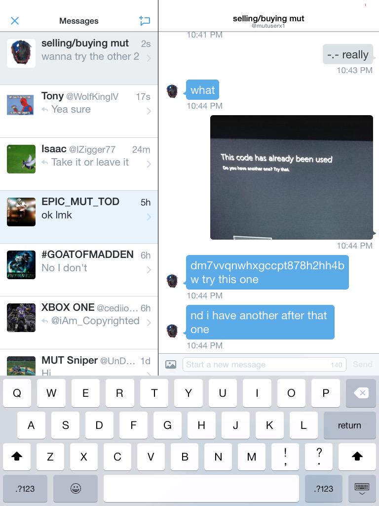 hdjsjavdh's tweet image. @mutcardhelp  @mutuserx1  trying to scam don't deal with him