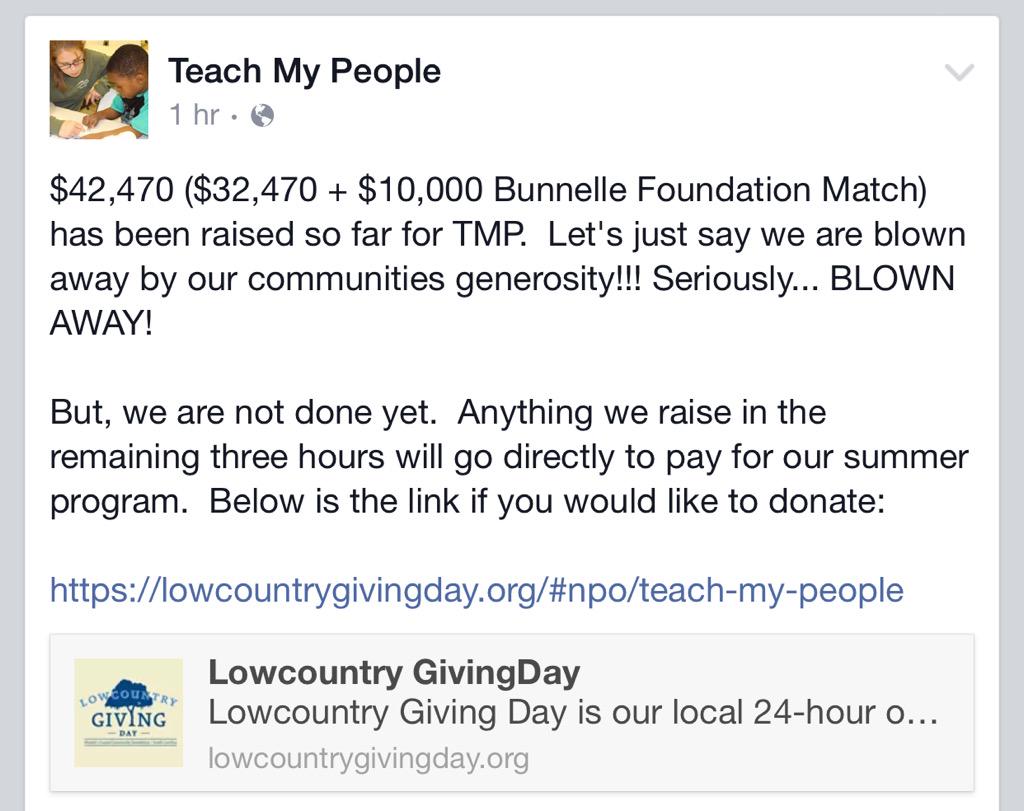 TeachMyPeoplePI's tweet photo. $42,470 and SO thankful! Not over yet! Click here to donate: https://t.co/U4G0uIHPOg http://t.co/b8KKUcQS27