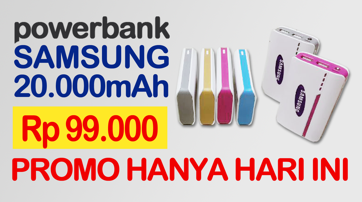 bahankamu's tweet photo. FOLLOW @FOLDERSHOP Ada PROMO Powerbank Samsung 20.000mAh. HANYA Rp 99.000,- Mau? SMS/WA 089660008181 STOCK TERBATAS! http://t.co/KzyzvsGtRo